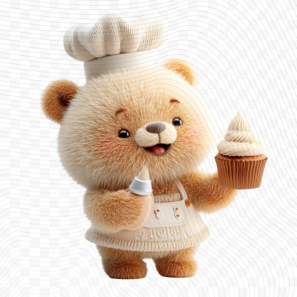 20 Quirky Bear Clipart Bundle | Funny Animal Characters PNG Transparent Background