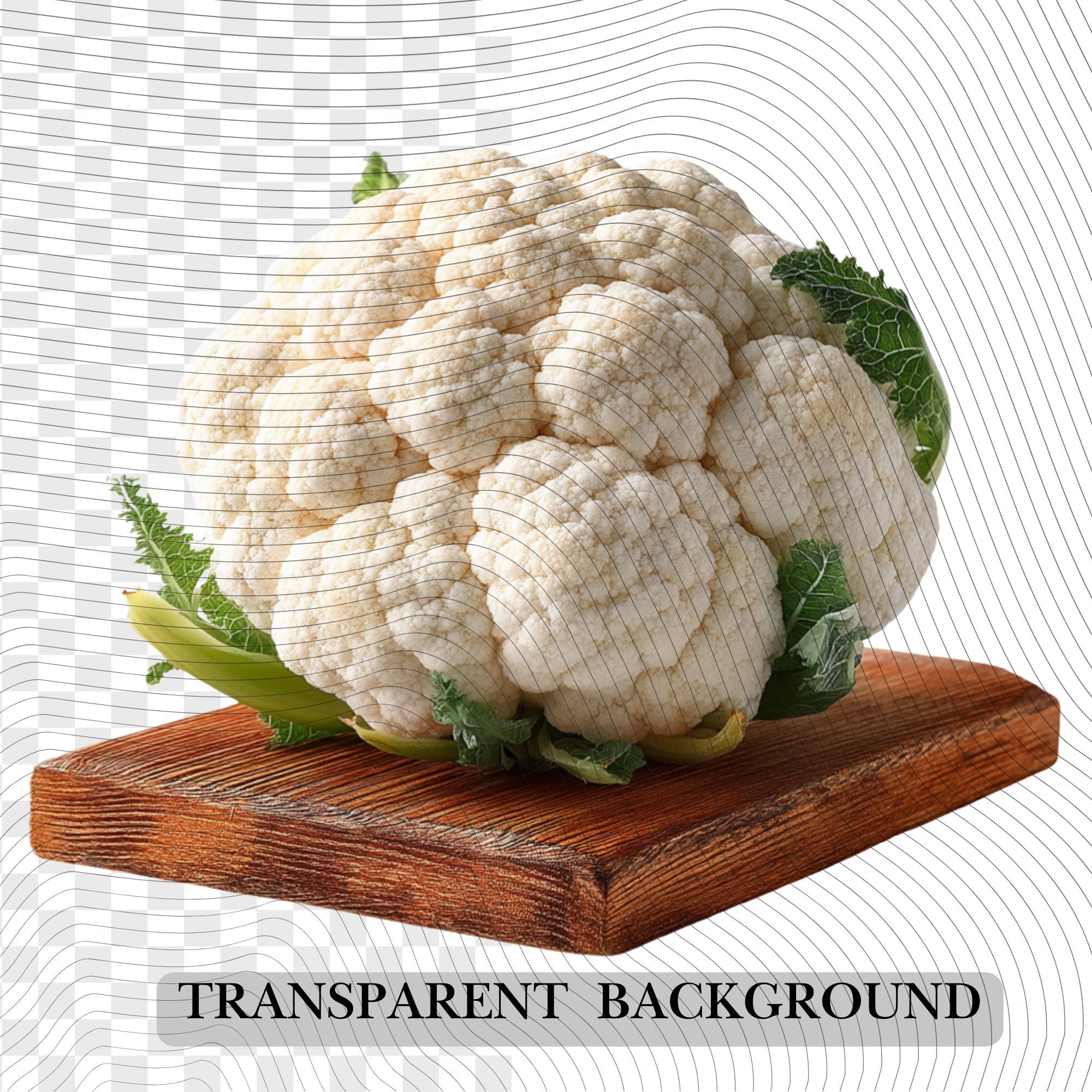 26 Realistic Cauliflower  Clipart Bundle| PNG Transparent Background