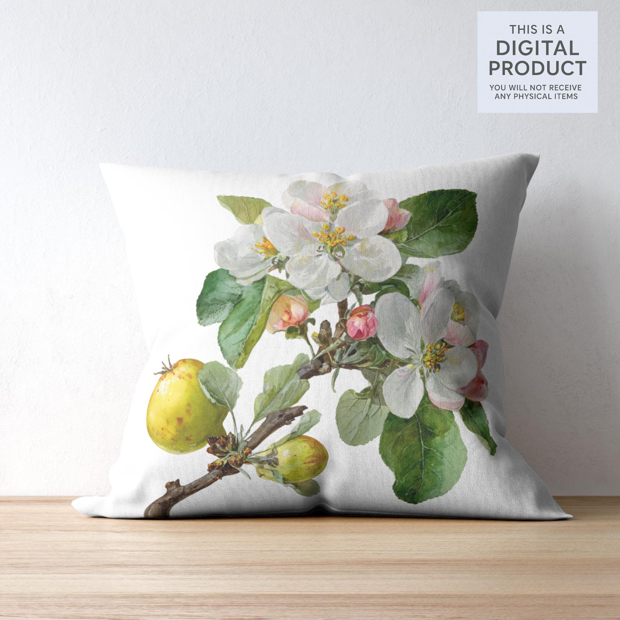 26 Apple Tree Clipart | Watercolor & Realistic Apple Illustrations| Botanical Fruit| Transparent PNG