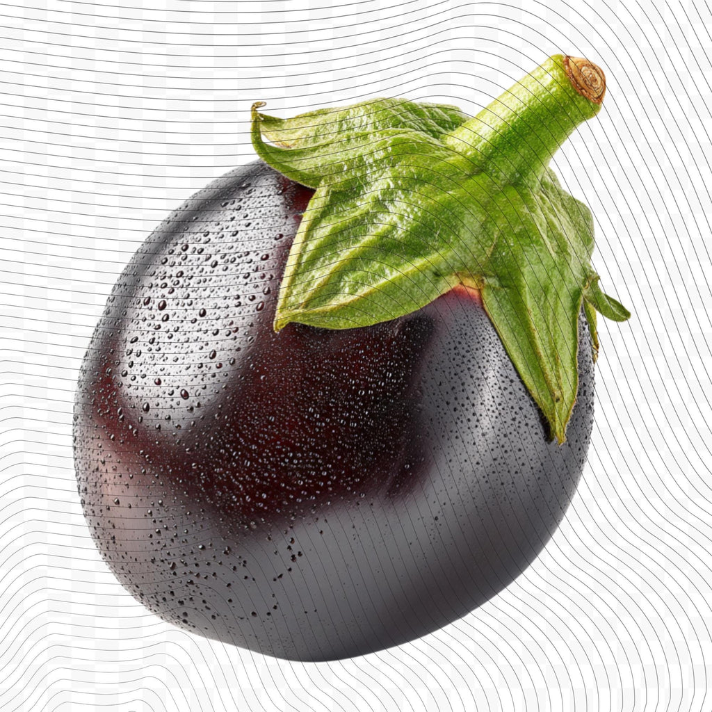 27 Realistic Eggplant Clipart Bundle| PNG Transparent Background