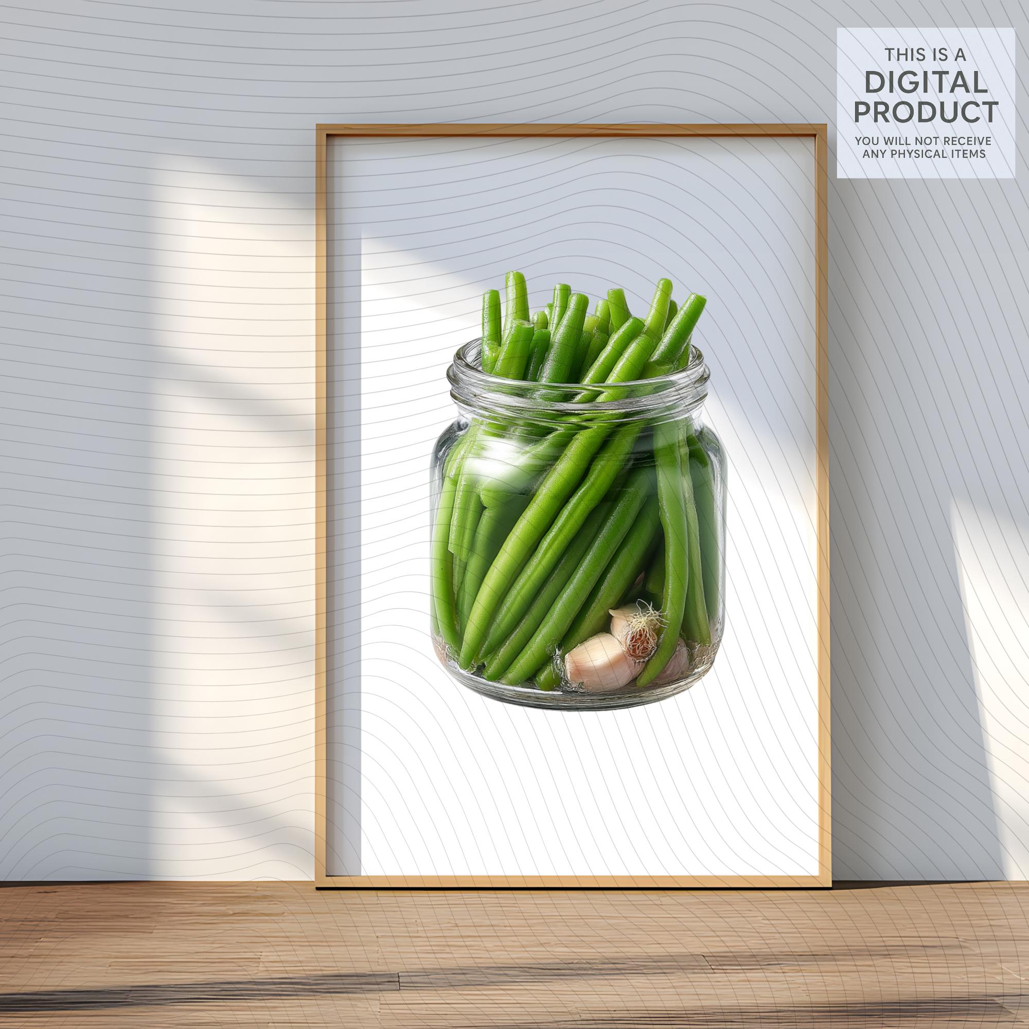 18 Realistic Green Beans Clipart Bundle| PNG Transparent Background