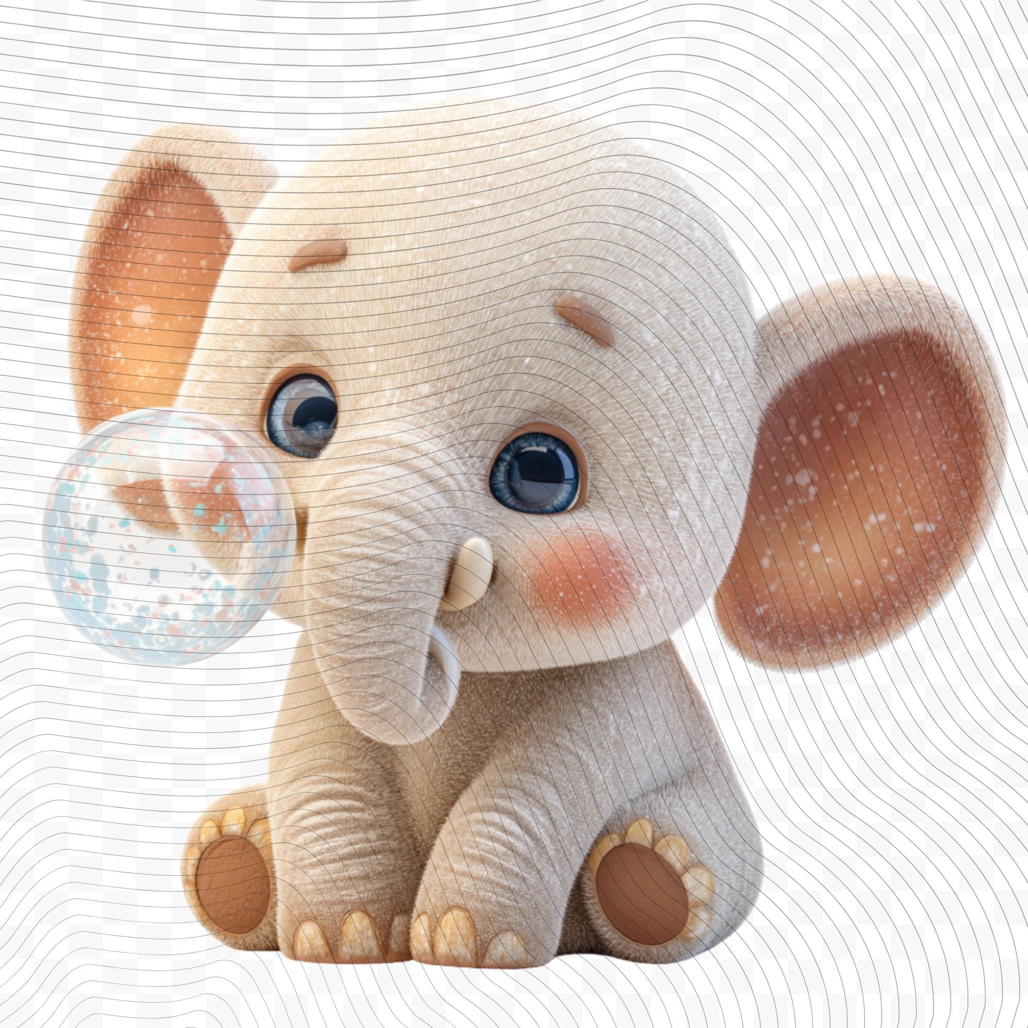 20 Quirky Elephant Clipart Set | Funny  Characters PNG Transparent Background| 300DPI