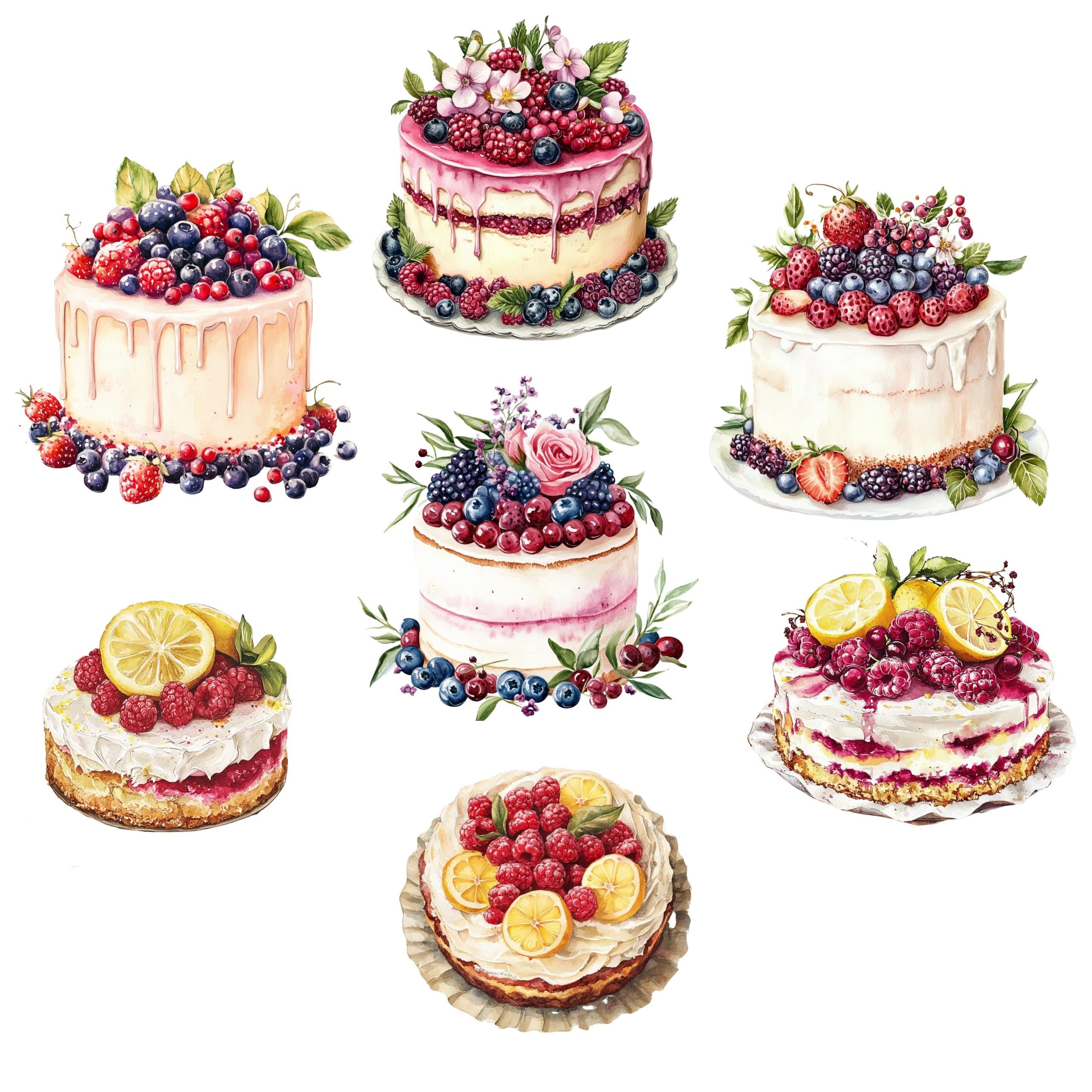 28 CupCake Clipart |Sweet Bakery Illustration| PNG Transparent Background