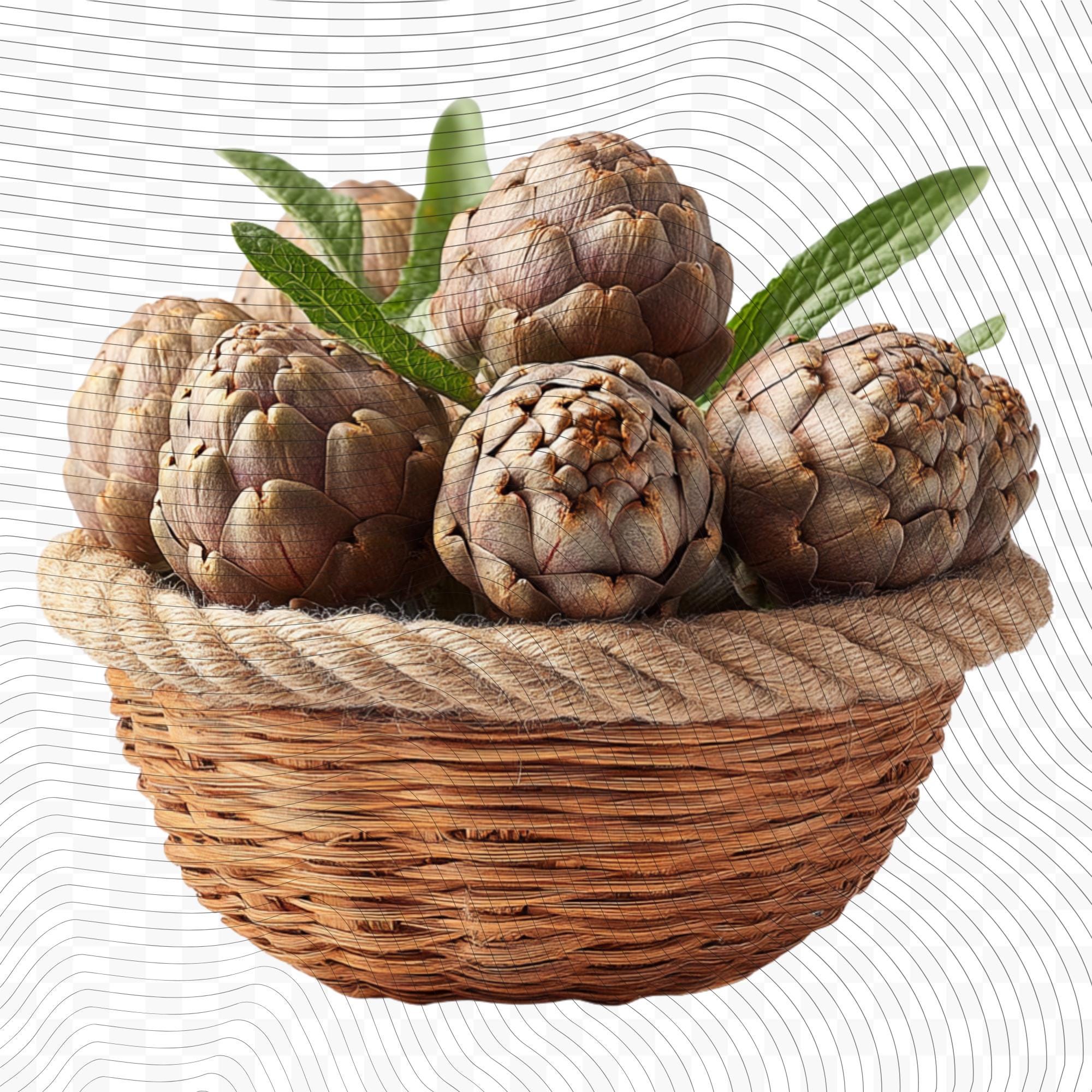 27 Realistic Artichoke Clipart Bundle| PNG Transparent Background