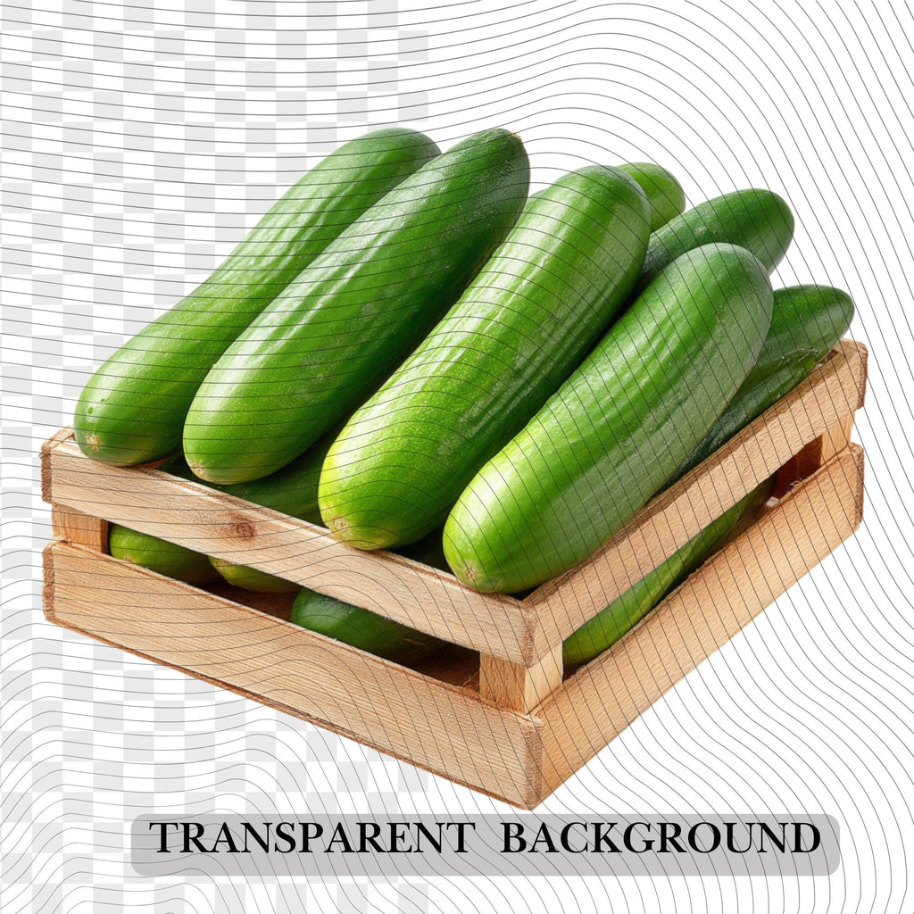 27 Realistic Cucumber Clipart Bundle| PNG Transparent Background