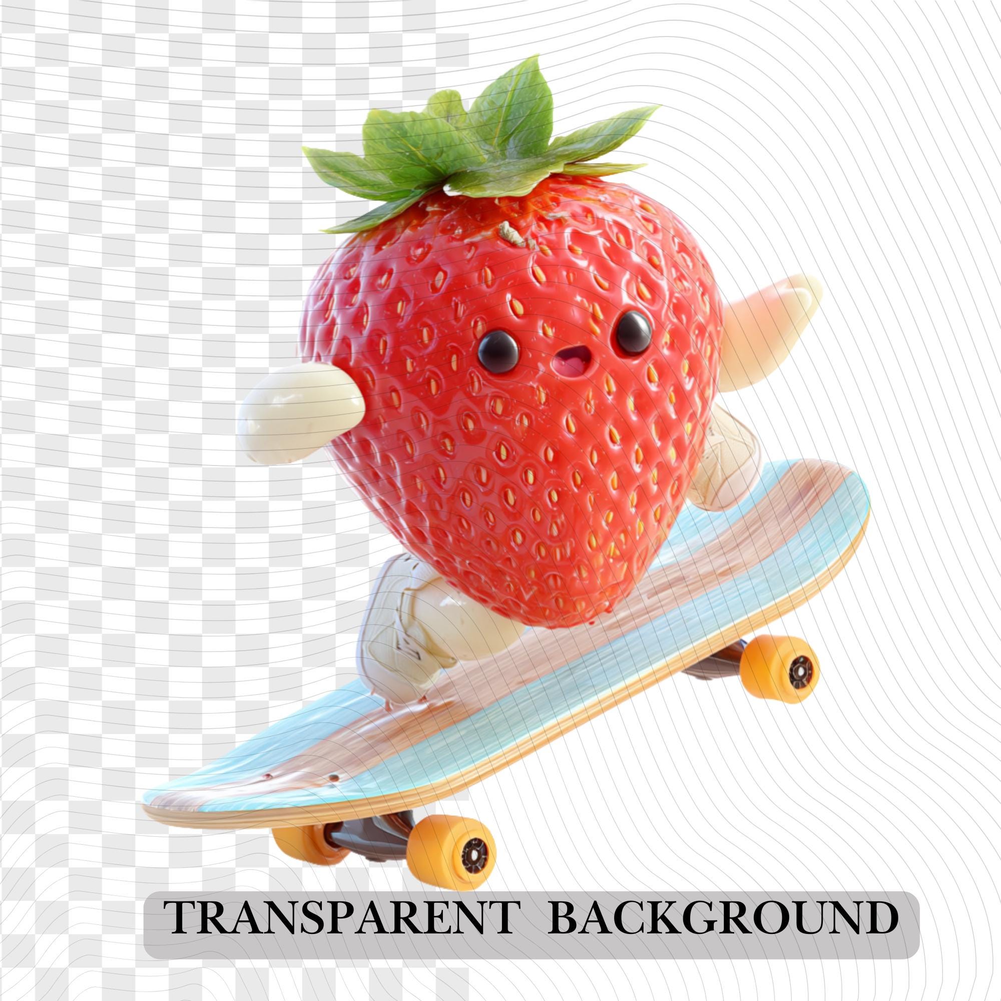 24 The Quirky Strawberry Diaries | Strawberry Characters PNG Transparent Background