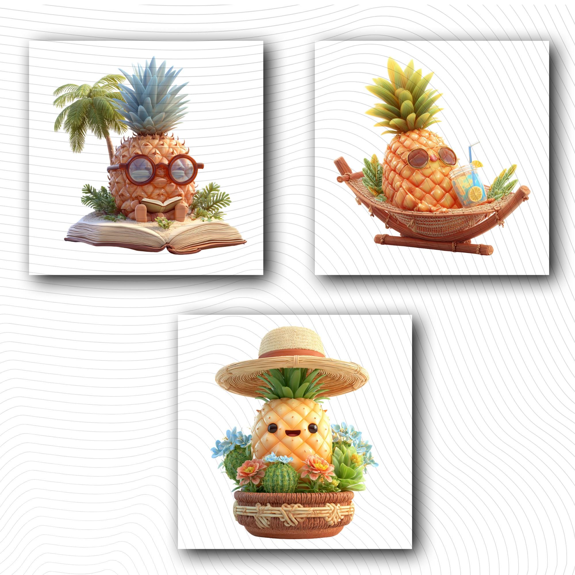 21 Quirky Pineapple Tales | Funny Pineapple PNG Transparent Background