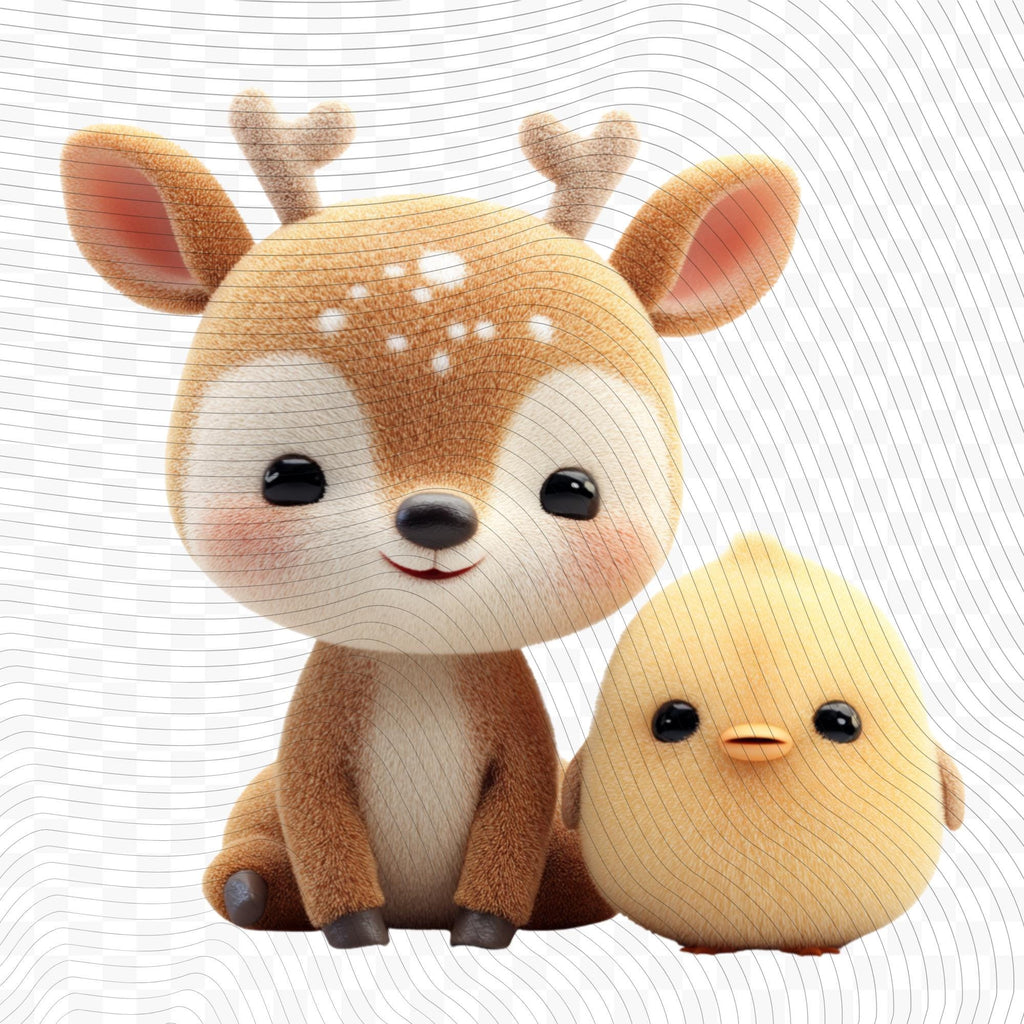 20 Quirky Deer Clipart Set | Funny Characters PNG Transparent Background| 300DPI