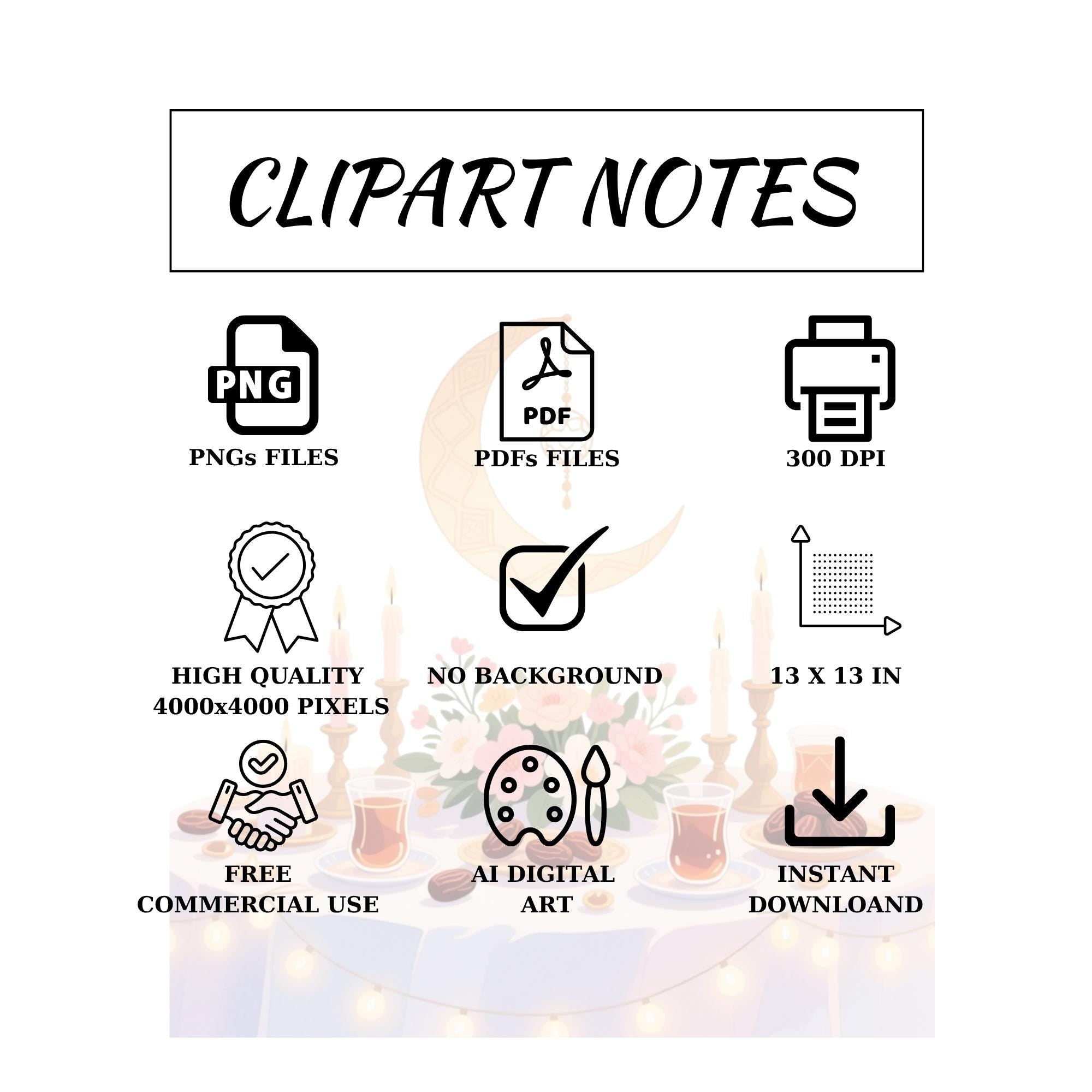 25 Ramadan Family Night iftar Clipart Set| Transparent Background PNG