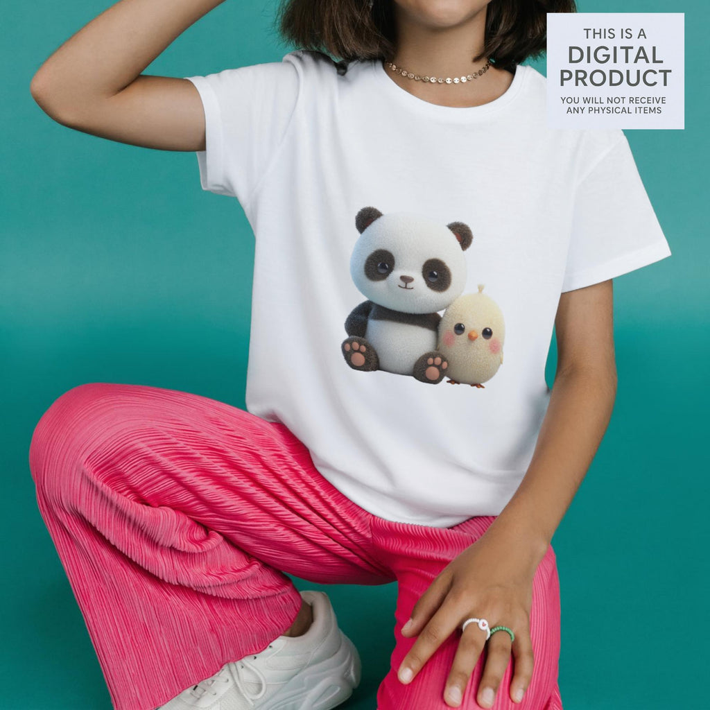 20 Quirky Panda Clipart Bundle | Kawaii Pastel Animals PNG Transparent Background