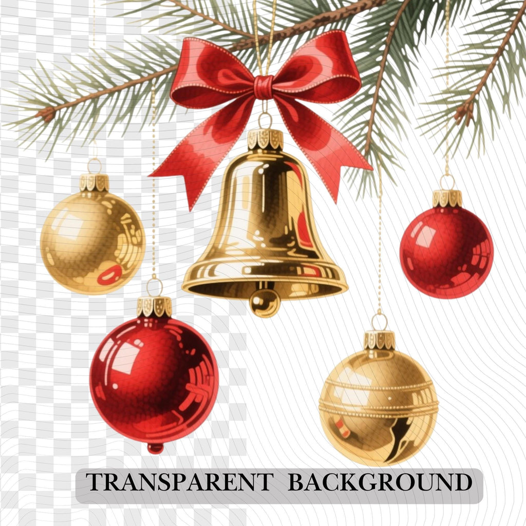 21 Santa Watercolor Clipart Bundle |Transparent Background PNG Illustrations