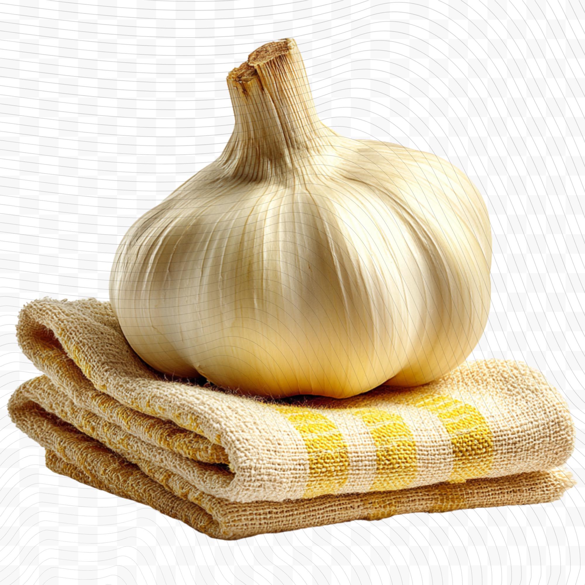 27 Realistic Garlic Bundle | PNG Transparent Background