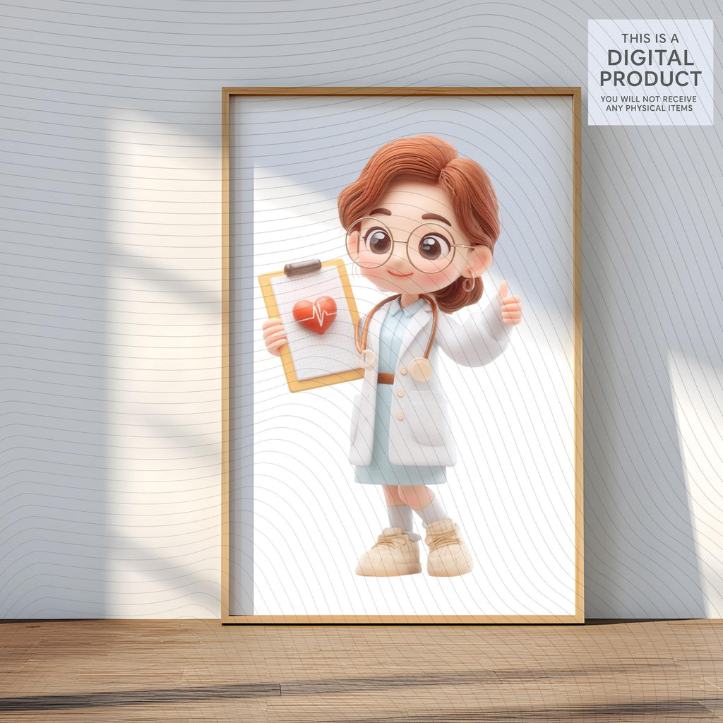 44 Kawaii Doctor Clipart and Medical Tools| Characters PNG Transparent Background| 300 DPI