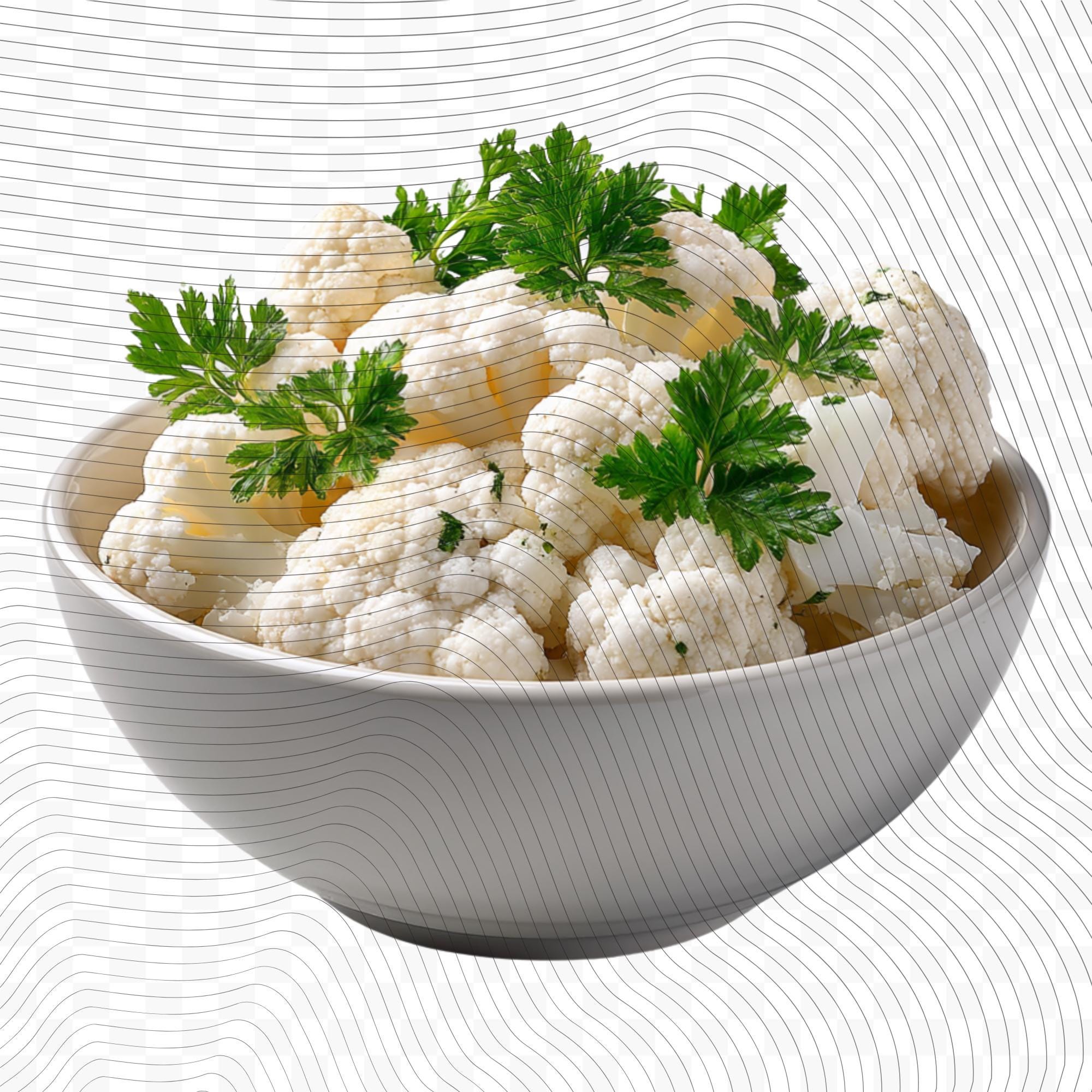 26 Realistic Cauliflower  Clipart Bundle| PNG Transparent Background