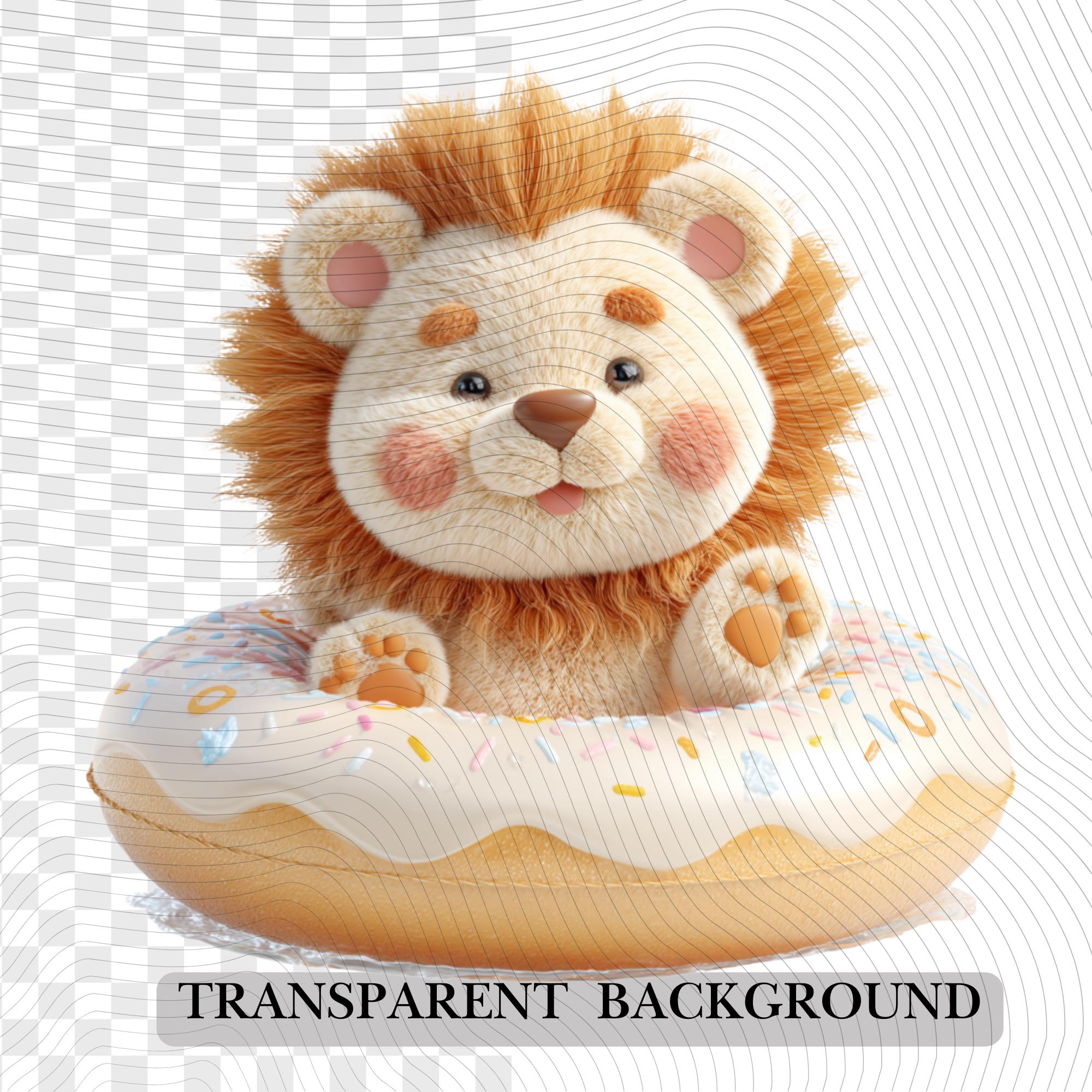 20 Quirky Lion Clipart Set | Funny Characters PNG Transparent Background| 300DPI