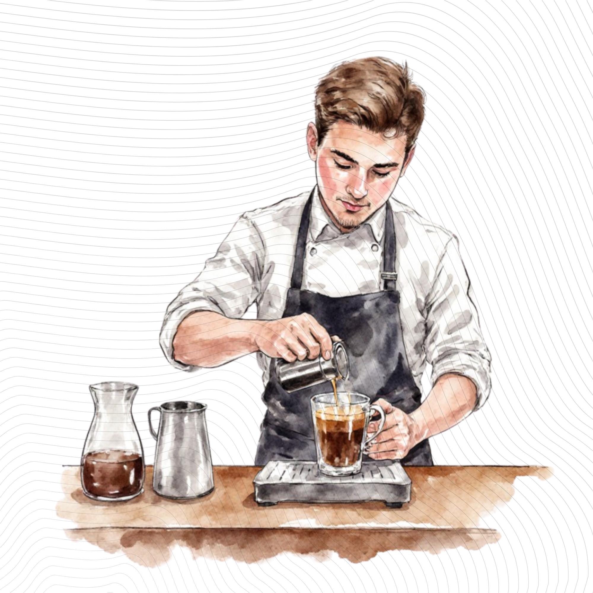29  Barista Watercolor Clipart Set |Coffee Shop Scenes, Barista Characters|PNG Transparent Background
